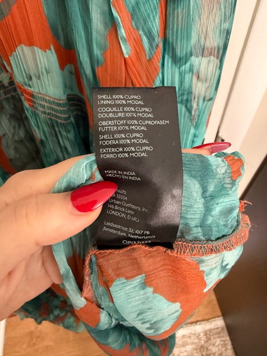 by Anthropology - The Marais Printed Tiered Maxi Dress - Brown Teal Floral - Picture 9 of 16